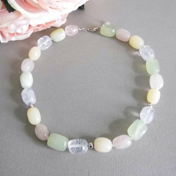 Macy's Sterling Silver QUARTZ Necklace - Picture 2 of 6